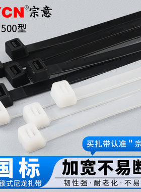 扎带 国标尼龙扎带 线束 固定 自行车塑料扎带10*500mm 捆线带