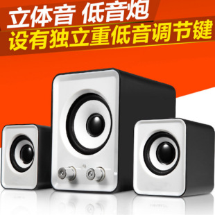 桌面2.1小音箱 电脑手机音响迷你小音箱USB2.1低音炮 笔记本台式