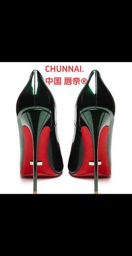 2024新款百搭高跟鞋女保暖12cm性感尖头细跟墨绿细跟超软情趣女鞋