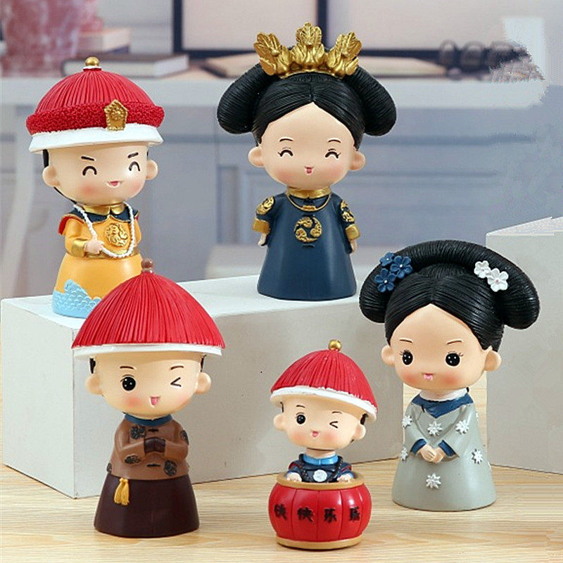 中国复古宫廷人物摇头树脂娃娃摆件汽车蛋糕小装饰品客厅创意礼物在类目 家居饰品, 摆件中 - 来自Buy2taobao.com提供专业的淘宝代购服务