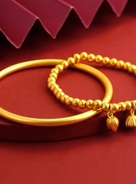 两世欢手饰传承手镯莲蓬手链轻奢高级感莲花手串DIY