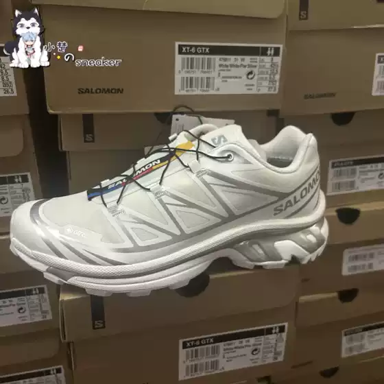 Xiaochu Salomon Xt6 Gtx Waterproof Low-Top Pure White Off-Road Outdoor Running Shoes 475811