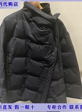 LESS国内专柜代购2025冬白鹅绒休闲方格混纺羽绒服2PAC17780-3695