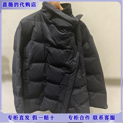 LESS国内专柜代购2025冬白鹅绒休闲方格混纺羽绒服2PAC17780-3695
