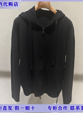 LESS国内专柜代购2025冬含羊绒休闲连帽拉链卫衣2PA31518H-2995