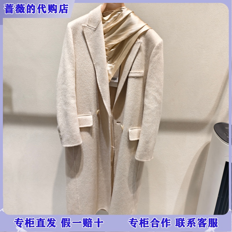 LESS国内专柜代购2025冬精工系列含羊绒毛呢大衣2PB815590-12995