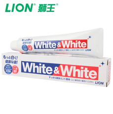 日本原装进口狮王大白牙膏150G去黄牙垢去口臭家庭实惠装家用