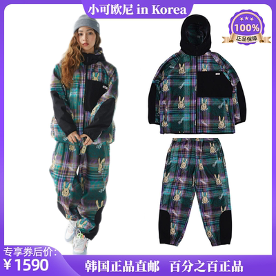 BSRABBIT滑雪服新款滑雪服甩帽