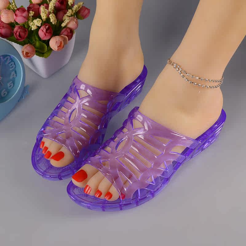 crystal Plastic slippers With slope indoor Semi slipper The thickness of the bottom non-slip old-fashioned slipperin the Women's Shoes, Slippers  category - from Buy2taobao.com to provide professional Taobao agent buy service