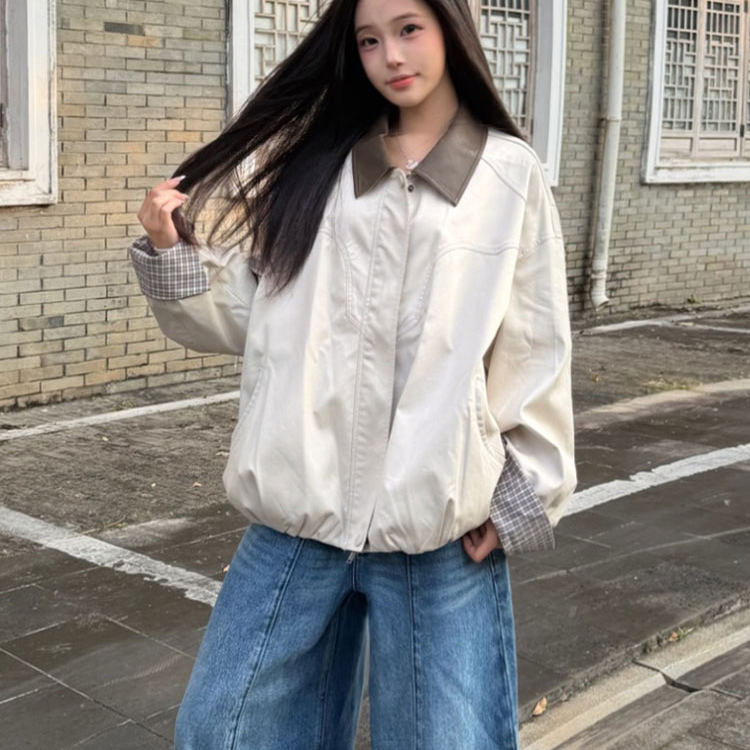 飒爽时尚短款女外套新款夹克女