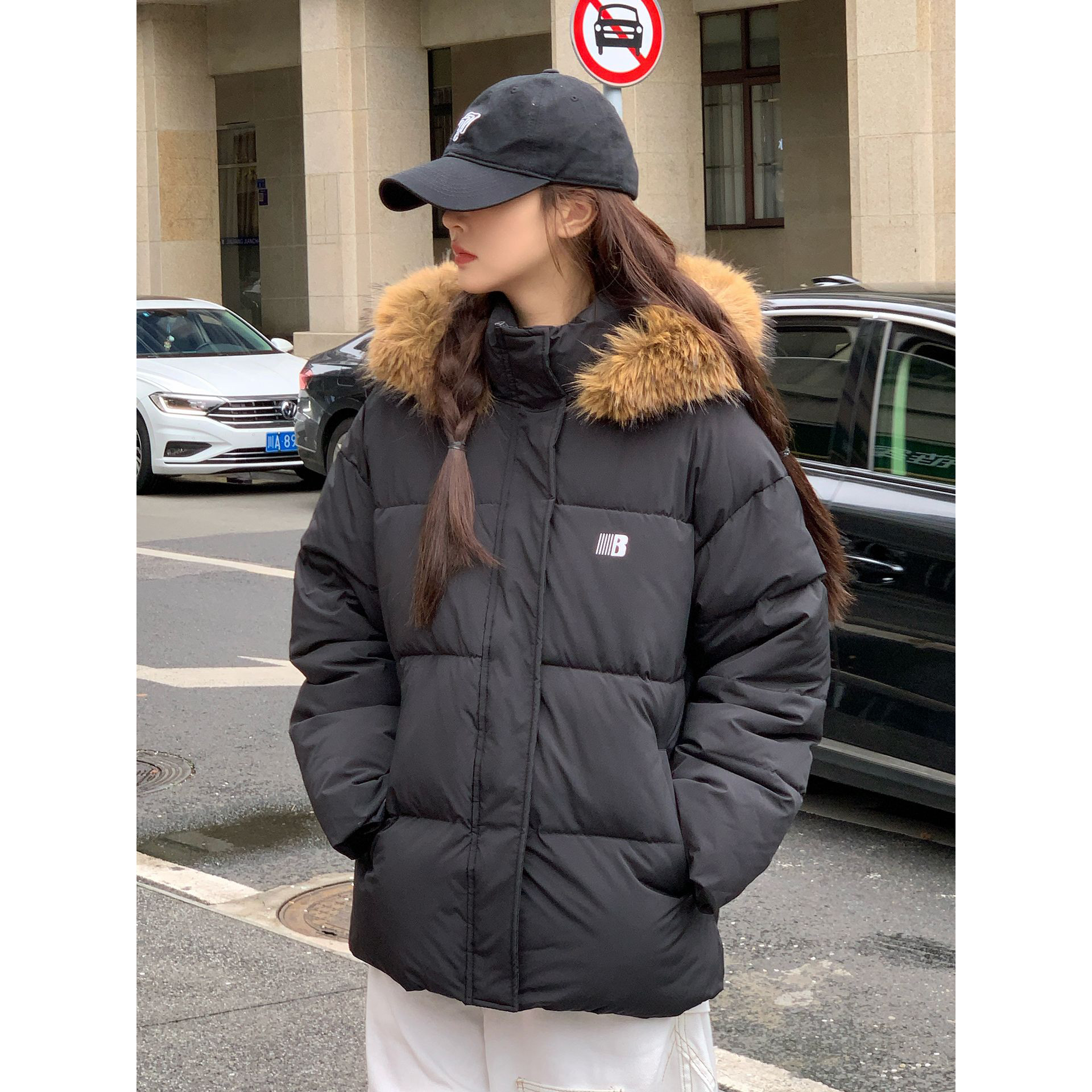 加厚加绒短款棉衣棉袄外套女
