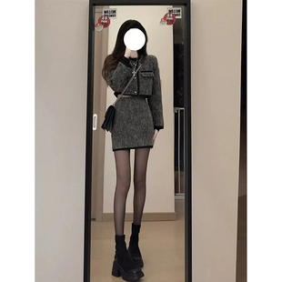 美式复古短款开衫卫衣外套女春季2026新款宽松大码小个子立领上衣