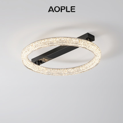 意式轻奢卧室吸顶灯简约现代大气全光谱护眼led主卧书房餐厅灯