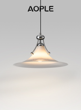 AOPLE玉兰吊灯瑞士餐厅灯设计师极简包豪斯吧台岛台咖啡厅玻璃灯