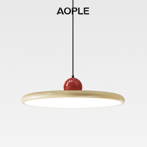 网红摇臂奶油风饭厅吊灯现代简约北欧吧台饭桌全光谱护眼LED灯具