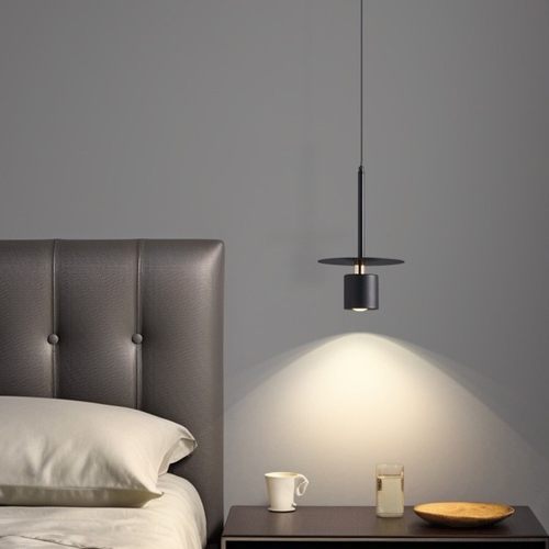 床头吊线灯极简北欧单头小吊灯