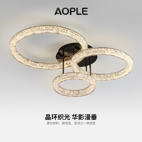 极简创意圆环轻奢客厅吸顶灯