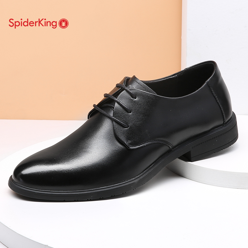 蜘蛛王真皮男士正装皮鞋男款