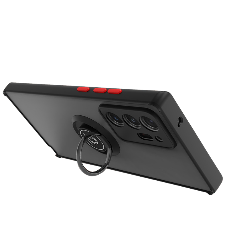 适用三星note20硅胶指环手机壳