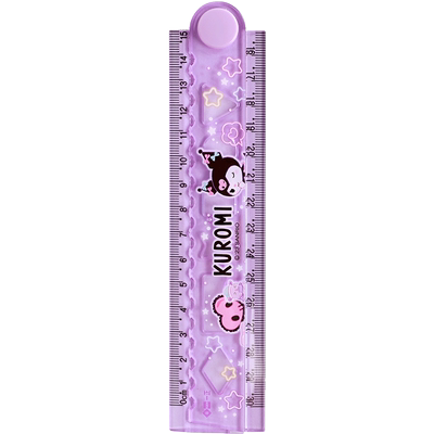 库洛米30cm折叠尺子多功能卡通