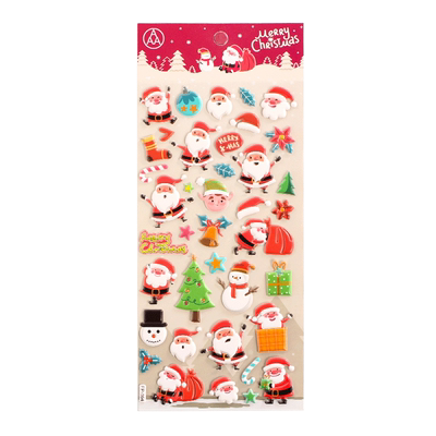 圣诞节卡通泡泡贴纸韩版3D贴画