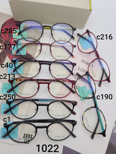 2021款正品Annalee安娜李超轻镜架高档近视眼镜架镜框新款 1022