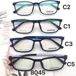 2021款SPOSO/诗博舒超轻近视眼镜架镜框文艺学生运动防过敏 8045