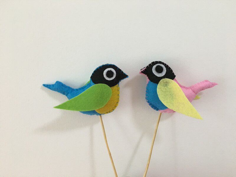 不织布成品 手工diy布艺/幼儿园手工作业 家居装饰 动物世界 小鸟