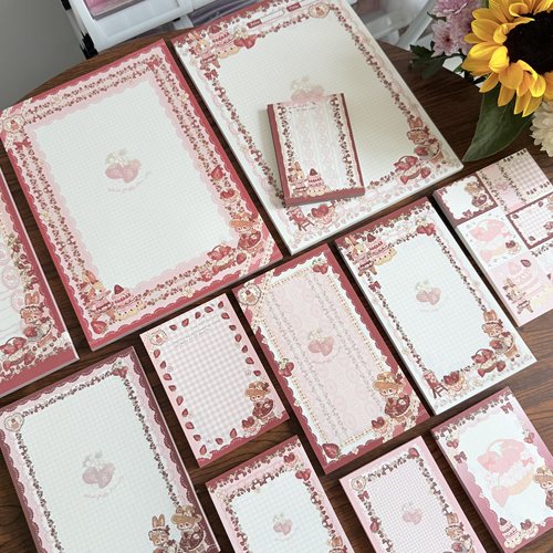 【草莓园系列拍纸本便签】白绒绒游乐城原创