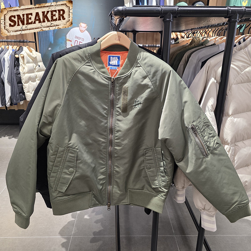 UNDEFEATED五条杠专柜正品保暖内里撞色外套飞行员夹克UI43GWJ03M
