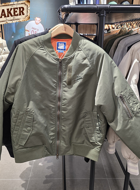 UNDEFEATED五条杠专柜正品保暖内里撞色外套飞行员夹克UI43GWJ03M