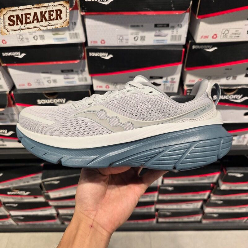 Saucony索康尼GUIDE向导17男子透气缓震训练运动跑步鞋S20936-243