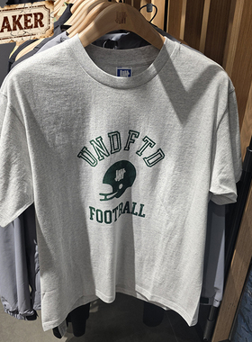 UNDEFEATED五条杠夏季美式橄榄球头盔主题圆领短袖T恤UC52GSS14M