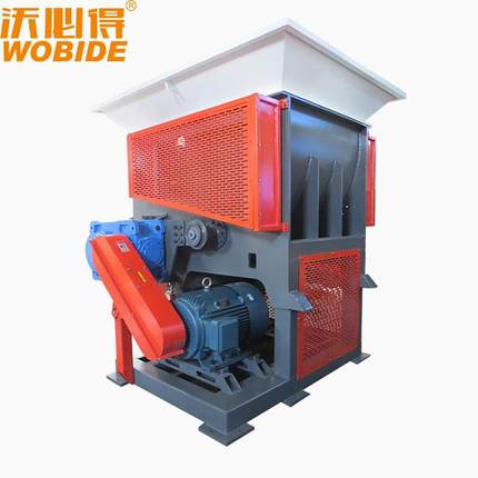 浙江厂家WLS1000大体积单轴撕碎机塑料托盘蓝桶撕碎破碎机