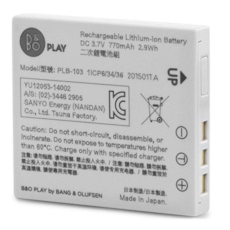 原装B&铂傲O Beoplay bo H7 H8 H9 H9i耳机电池PLB-103充电器套装