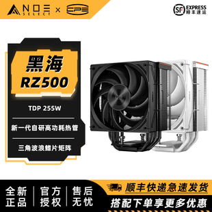 超频三 RZ500 5热管单塔CPU风冷散热器 无光静音热管直触不挡内存