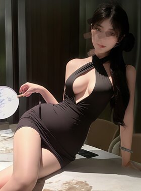 夏季性感蕾丝包臀吊带睡裙