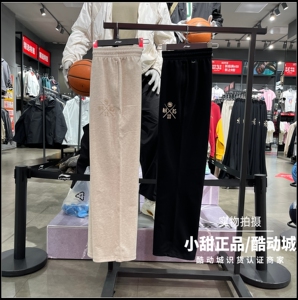 李宁卫裤2026春季新男子反伍系列直筒宽松舒适针织运动裤 AKLW449