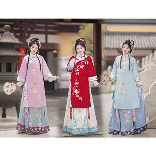 民国风古装太太贵妇人酒会礼服舞台表演中式婚礼喜娘服晚清秀禾新