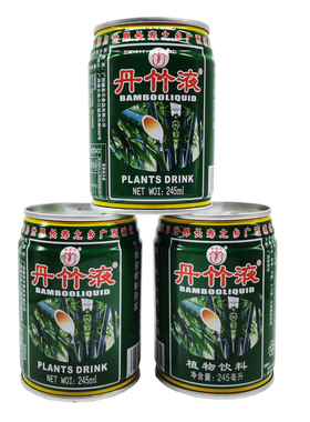 广西钦州浦北特产丹竹液植物饮料竹沥水汁清凉入口245ml每罐包邮
