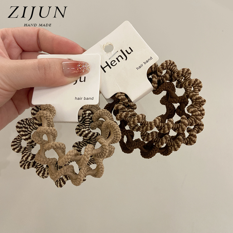 四条装~波浪高弹力发圈简约头绳