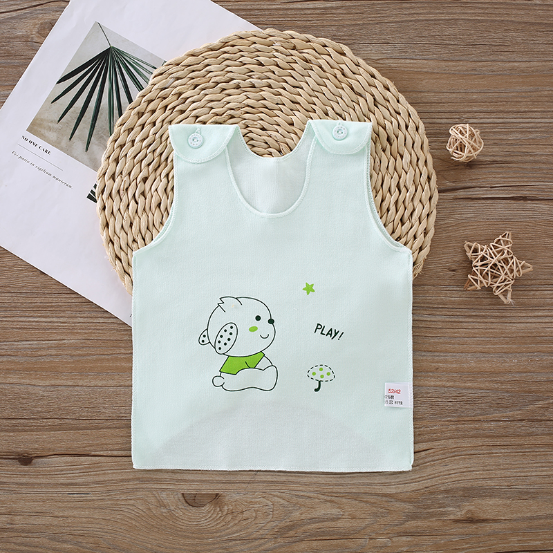内穿护肚子薄款纯棉婴儿背心夏