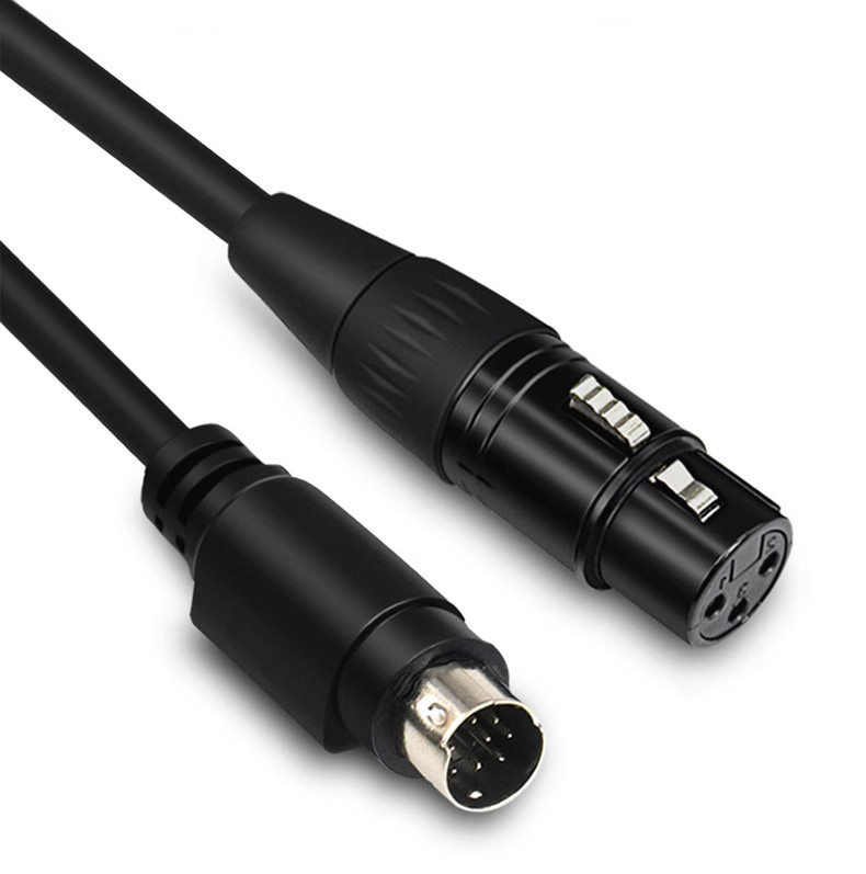 中兴音频线8针转卡侬转接线