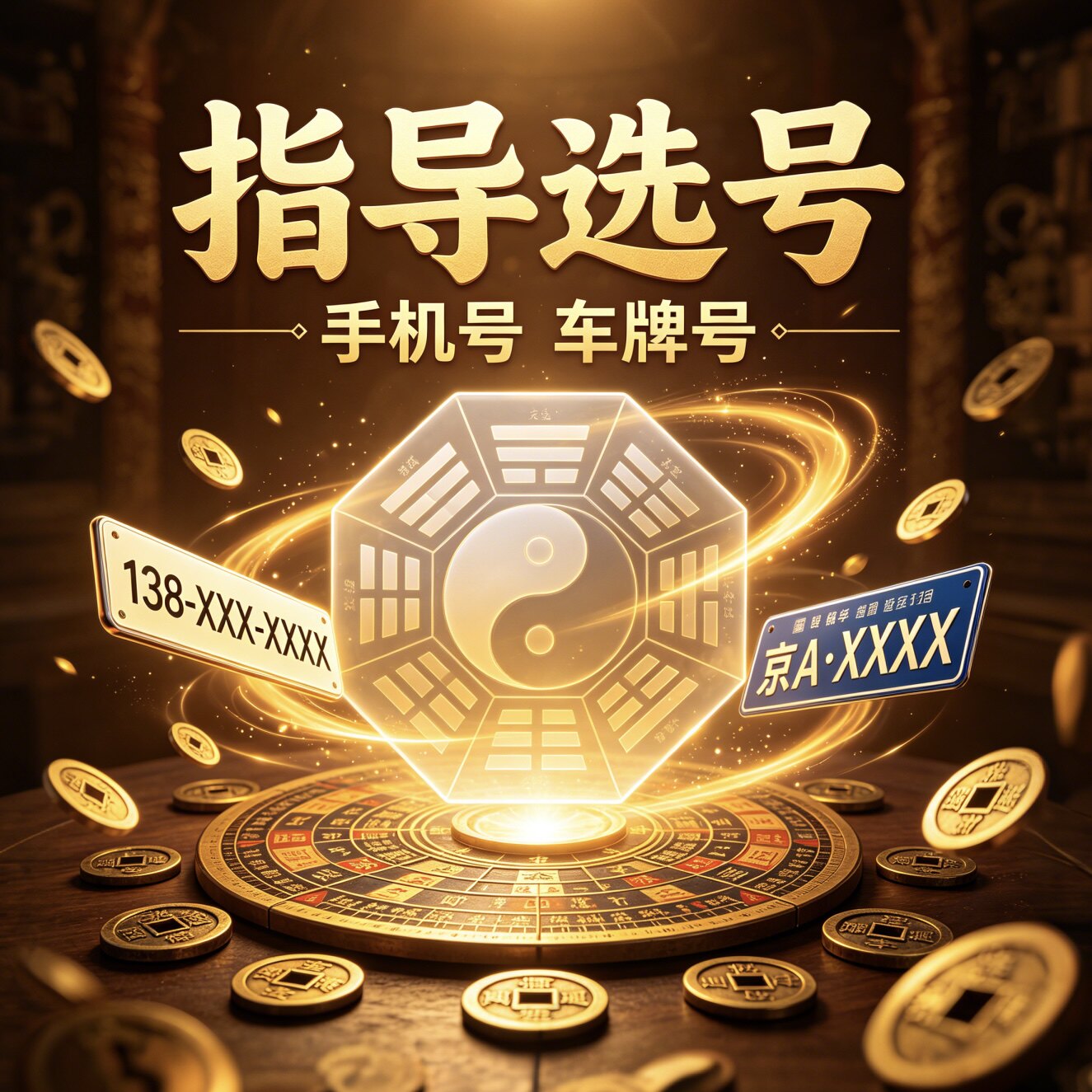 指导选号车牌自编手机号码分析新其它日用/装饰定制