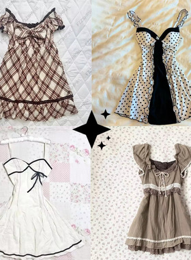 DRESS跨境新款复古风潮流气质优雅性感辣妹蝴蝶结吊带连衣裙现货