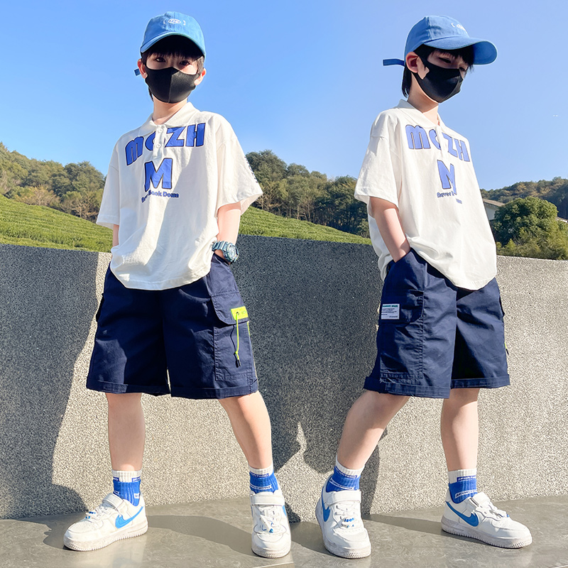 儿童两件套短裤T恤男孩夏装