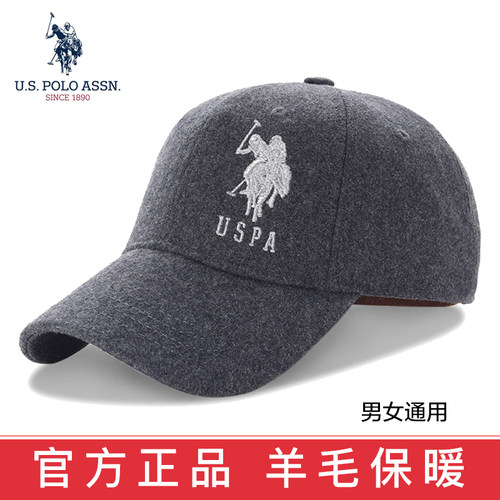 羊毛呢棒球帽子男秋冬保暖防寒帽