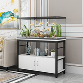 简易鱼缸柜鱼缸架金属家用客厅鱼缸底柜水族箱定做小型鱼缸底座柜