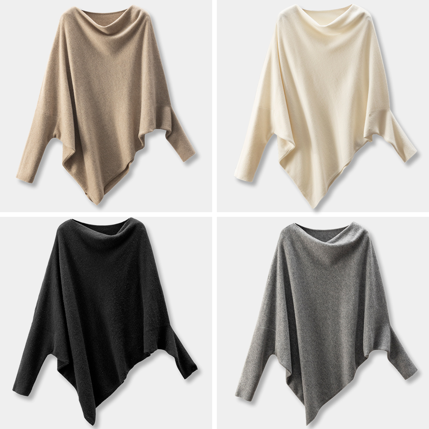 凹造型美出圈法柜100山羊绒毛衣