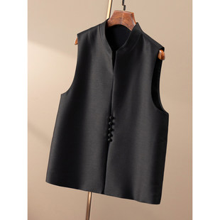 ￥389 春天家 法G通勤真丝 羊毛小立领马甲外套女8U31 秒